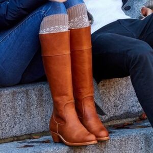 Adelante The Condesa Handmade Leather Riding Boot, Caramel, Size 8 Wide